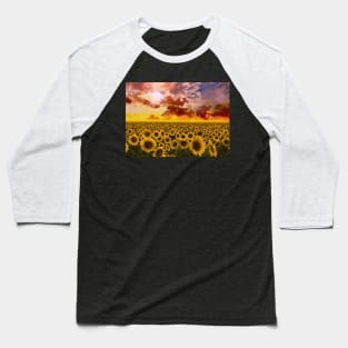 sunflowers field Baseball T-Shirt